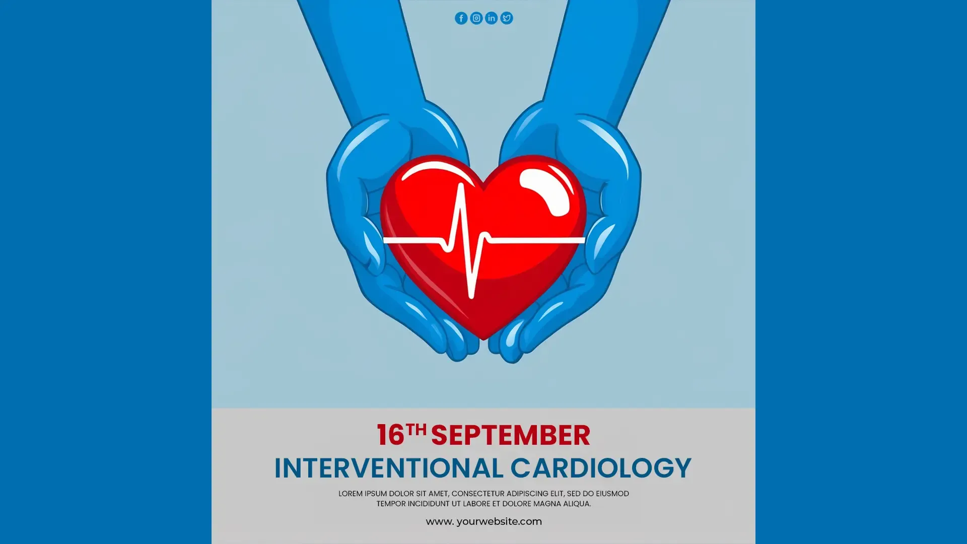 Custom Social Media PSD for Interventional Cardiology Awareness